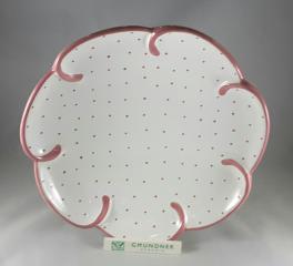 Gmundner Keramik-Schale/Wellenrand Form-C 27